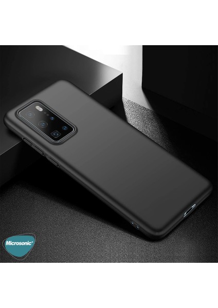 Matte Silikon Huawei P40 Pro Kılıf Lacivert