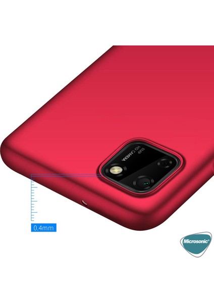 Matte Silikon Huawei Y5P Kılıf Kırmızı indirimleri
