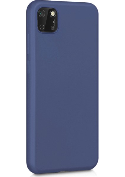Matte Silikon Huawei Y5P Kılıf Lacivert