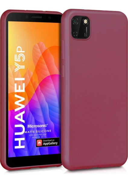 Matte Silikon Huawei Y5P Kılıf Mor