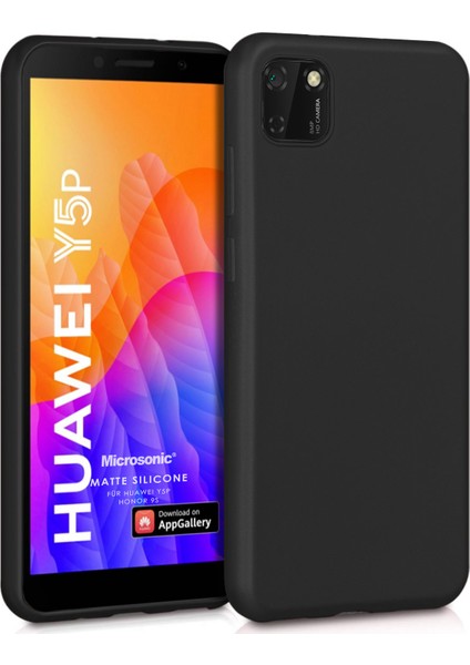 Matte Silikon Huawei Y5P Kılıf Siyah