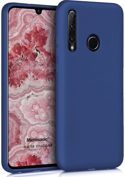 Matte Silikon Huawei Y6P Kılıf Lacivert