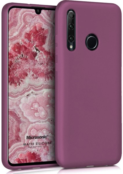 Matte Silikon Huawei Y6P Kılıf Mor
