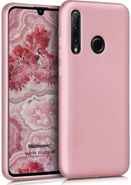 Matte Silikon Huawei Y6P Kılıf Rose Gold