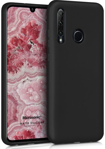 Matte Silikon Huawei Y6P Kılıf Siyah