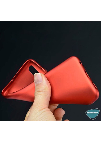 Matte Silikon Huawei Y7P Kılıf Kırmızı