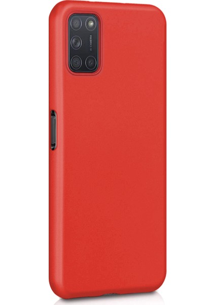 Matte Silikon Oppo A52 Kılıf Kırmızı