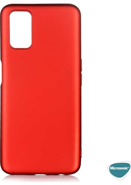 Matte Silikon Oppo A52 Kılıf Kırmızı