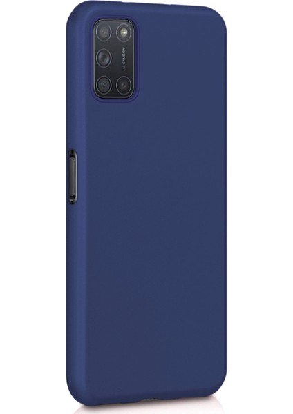 Matte Silikon Oppo A52 Kılıf Lacivert