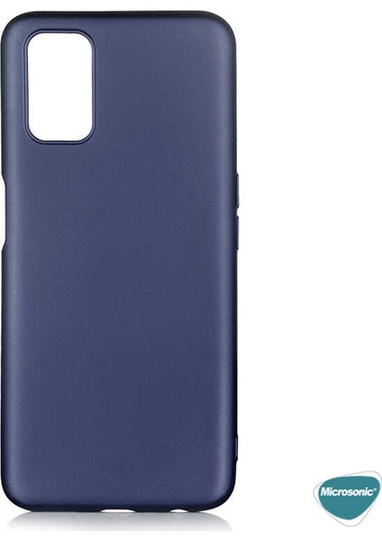 Matte Silikon Oppo A52 Kılıf Lacivert