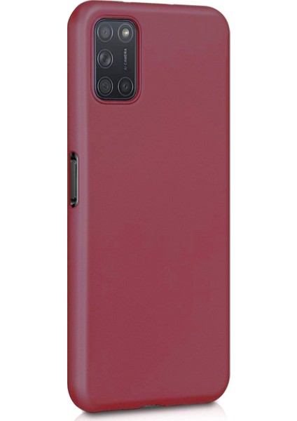 Matte Silikon Oppo A52 Kılıf Mor