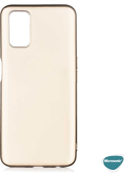 Matte Silikon Oppo A92 Kılıf Gold