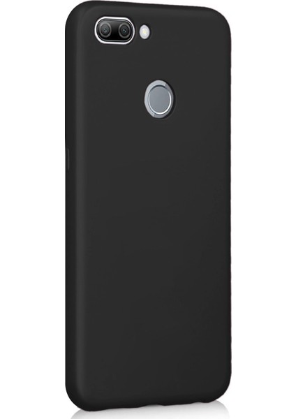Matte Silikon Oppo F9 / F9 Pro Kılıf Siyah