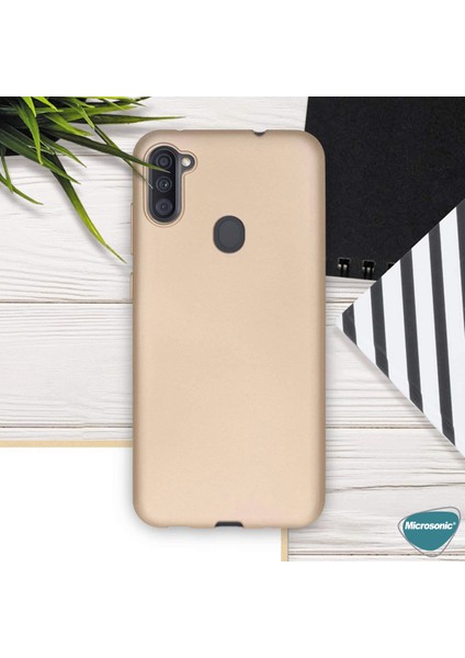 Matte Silikon Samsung Galaxy M11 Kılıf Kırmızı