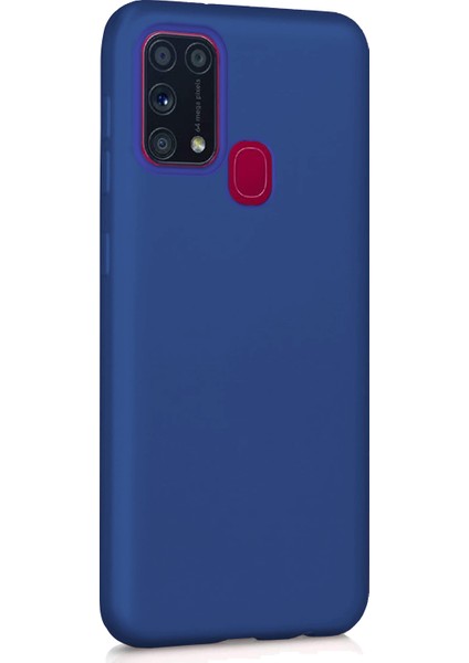 Matte Silikon Samsung Galaxy M31 Kılıf Lacivert