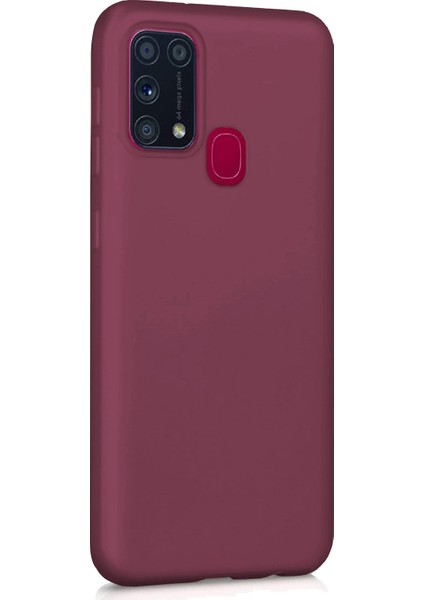 Matte Silikon Samsung Galaxy M31 Kılıf Mor