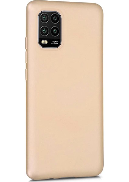 Matte Silikon Xiaomi Mi 10 Lite Kılıf Gold