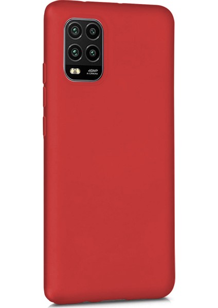 Matte Silikon Xiaomi Mi 10 Lite Kılıf Kırmızı