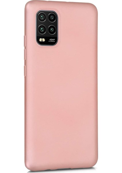 Matte Silikon Xiaomi Mi 10 Lite Kılıf Rose Gold