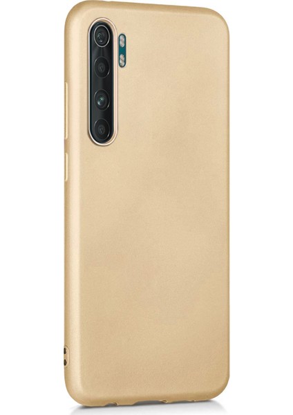 Matte Silikon Xiaomi Mi Note 10 Lite Kılıf Gold