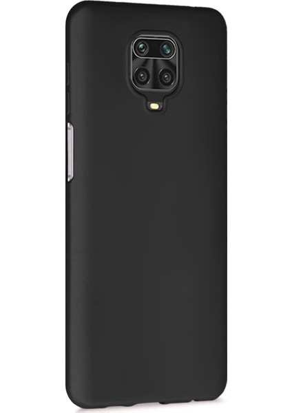 Matte Silikon Xiaomi Redmi Note 9 Pro Kılıf Siyah
