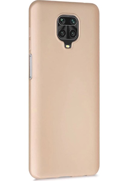 Matte Silikon Xiaomi Redmi Note 9 Pro Max Kılıf Gold