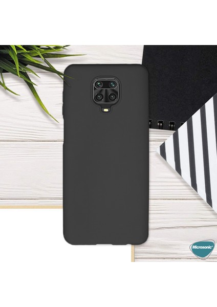 Matte Silikon Xiaomi Redmi Note 9 Pro Max Kılıf Mor