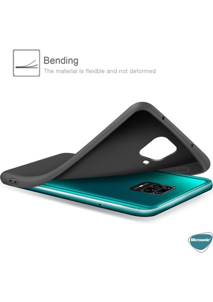 Matte Silikon Xiaomi Redmi Note 9 Pro Max Kılıf Mor