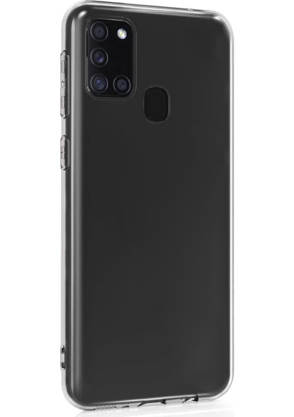 Samsung Galaxy A21s Kılıf Transparent Soft Şeffaf
