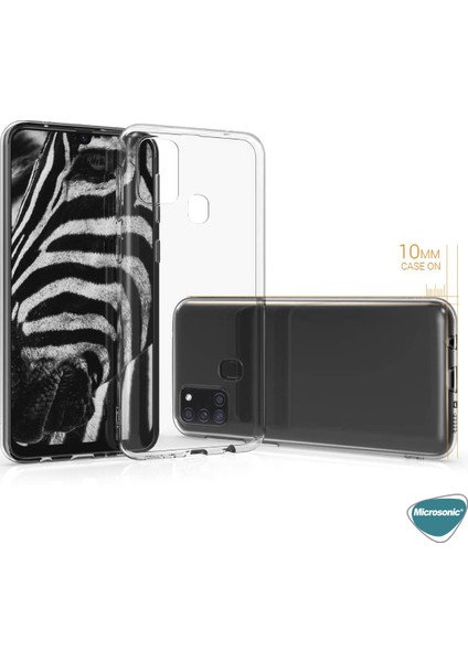 Samsung Galaxy A21s Kılıf Transparent Soft Şeffaf