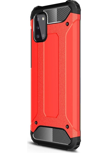 Samsung Galaxy A31 Kılıf Rugged Armor Kırmızı