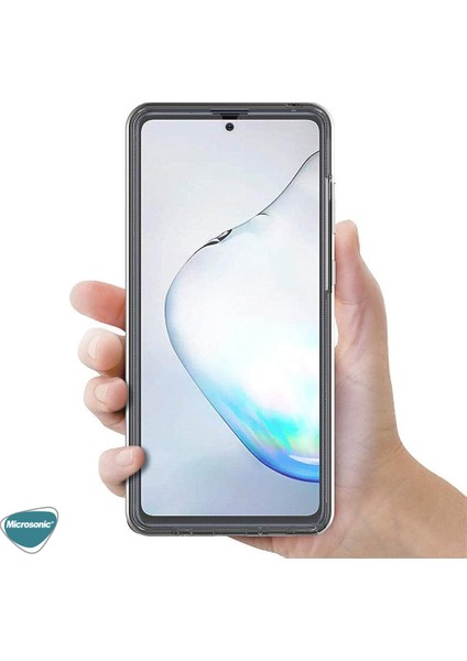 Samsung Galaxy A81 Kılıf 6 Tarafı Full Koruma 360 Clear Soft Şeffaf