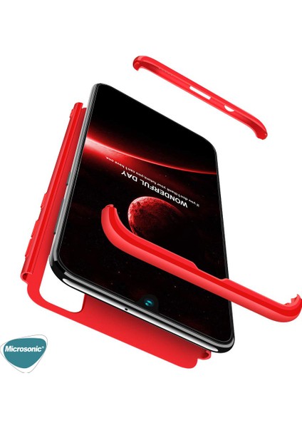 Samsung Galaxy M21 Kılıf Double Dip 360 Protective Kırmızı modelleri