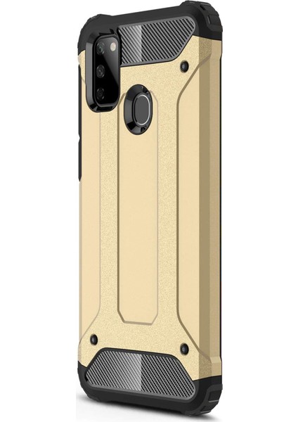 Samsung Galaxy M21 Kılıf Rugged Armor Gold