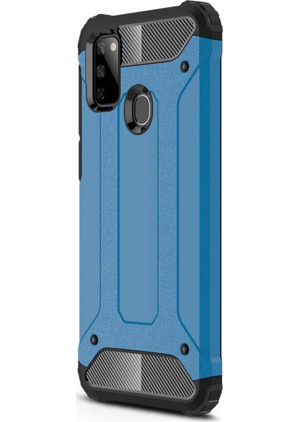 Samsung Galaxy M21 Kılıf Rugged Armor Mavi