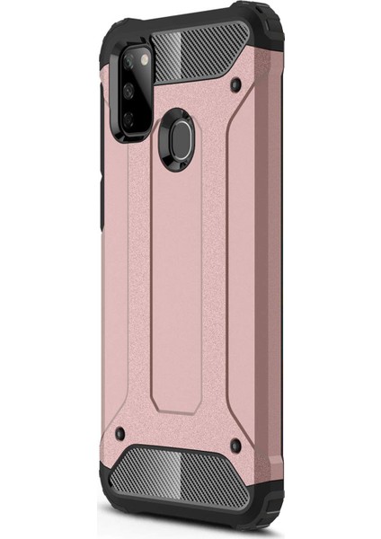 Samsung Galaxy M21 Kılıf Rugged Armor Rose Gold