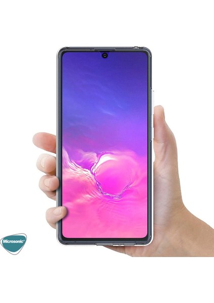 Samsung Galaxy S10 Lite Kılıf 6 Tarafı Full Koruma 360 Clear Soft Şeffaf