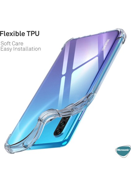 Shock Absorbing Kılıf Huawei P40 Lite E Şeffaf