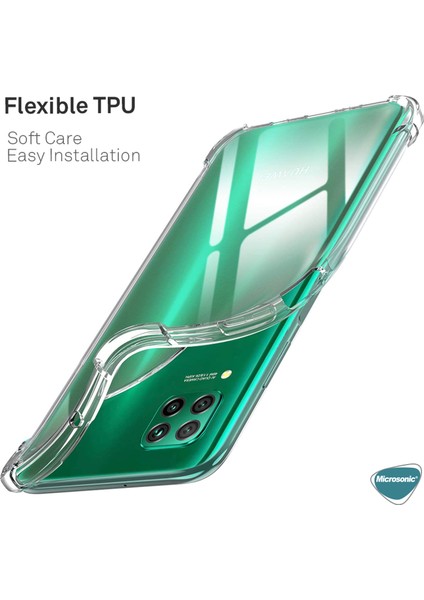 Shock Absorbing Kılıf Huawei P40 Lite Şeffaf