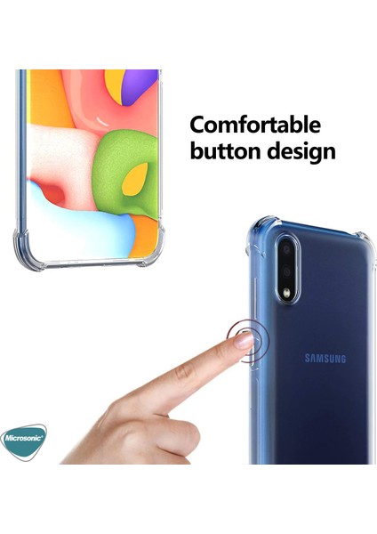 Shock Absorbing Kılıf Samsung Galaxy A01 Şeffaf