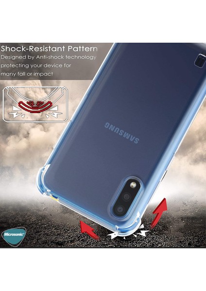 Shock Absorbing Kılıf Samsung Galaxy A01 Şeffaf