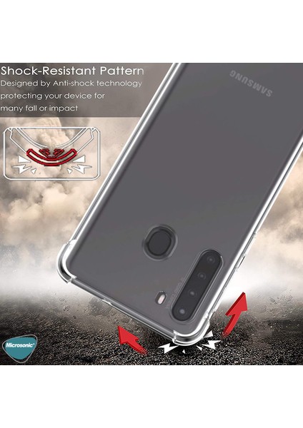 Shock Absorbing Kılıf Samsung Galaxy A21 Şeffaf