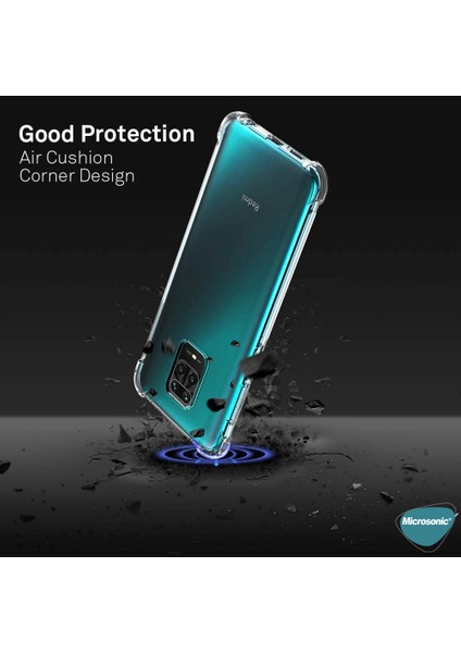 Shock Absorbing Kılıf Xiaomi Redmi Note 9 Pro Şeffaf