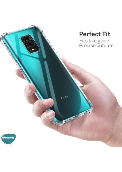 Shock Absorbing Kılıf Xiaomi Redmi Note 9 Pro Şeffaf