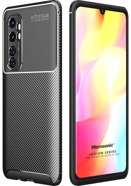 Xiaomi Mi Note 10 Lite Kılıf Legion Series Siyah