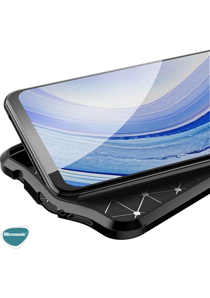 Xiaomi Redmi Note 9 Kılıf Deri Dokulu Silikon Siyah