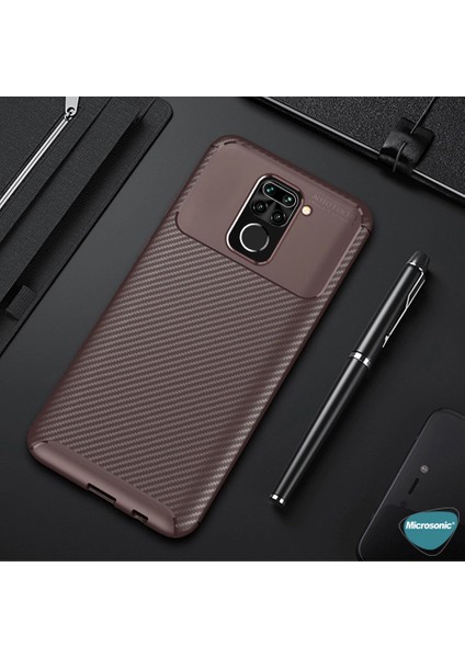 Xiaomi Redmi Note 9 Kılıf Legion Series Kahverengi