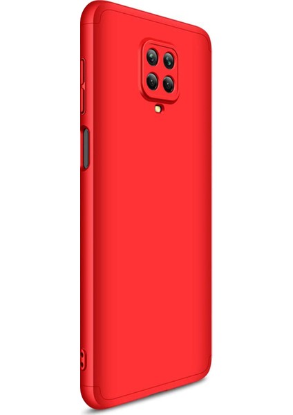 Xiaomi Redmi Note 9 Pro Kılıf Double Dip 360 Protective Kırmızı