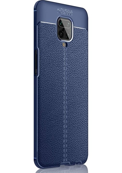 Xiaomi Redmi Note 9 Pro Max Kılıf Deri Dokulu Silikon Lacivert fiyatları