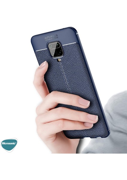 Xiaomi Redmi Note 9 Pro Max Kılıf Deri Dokulu Silikon Siyah indirimleri